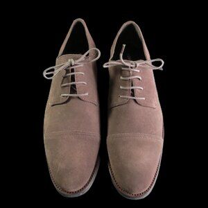 Kenneth Cole Men's Gather Around Grey Suede Dress Shoes Oxford Size 9½ Mid
